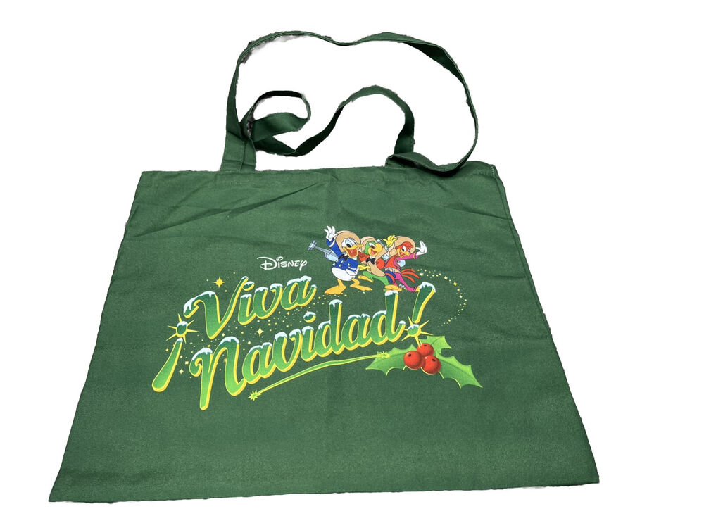 Disneyland Magic Key Annual Passholder Reusable Fabric Tote Bag Viva Navidad